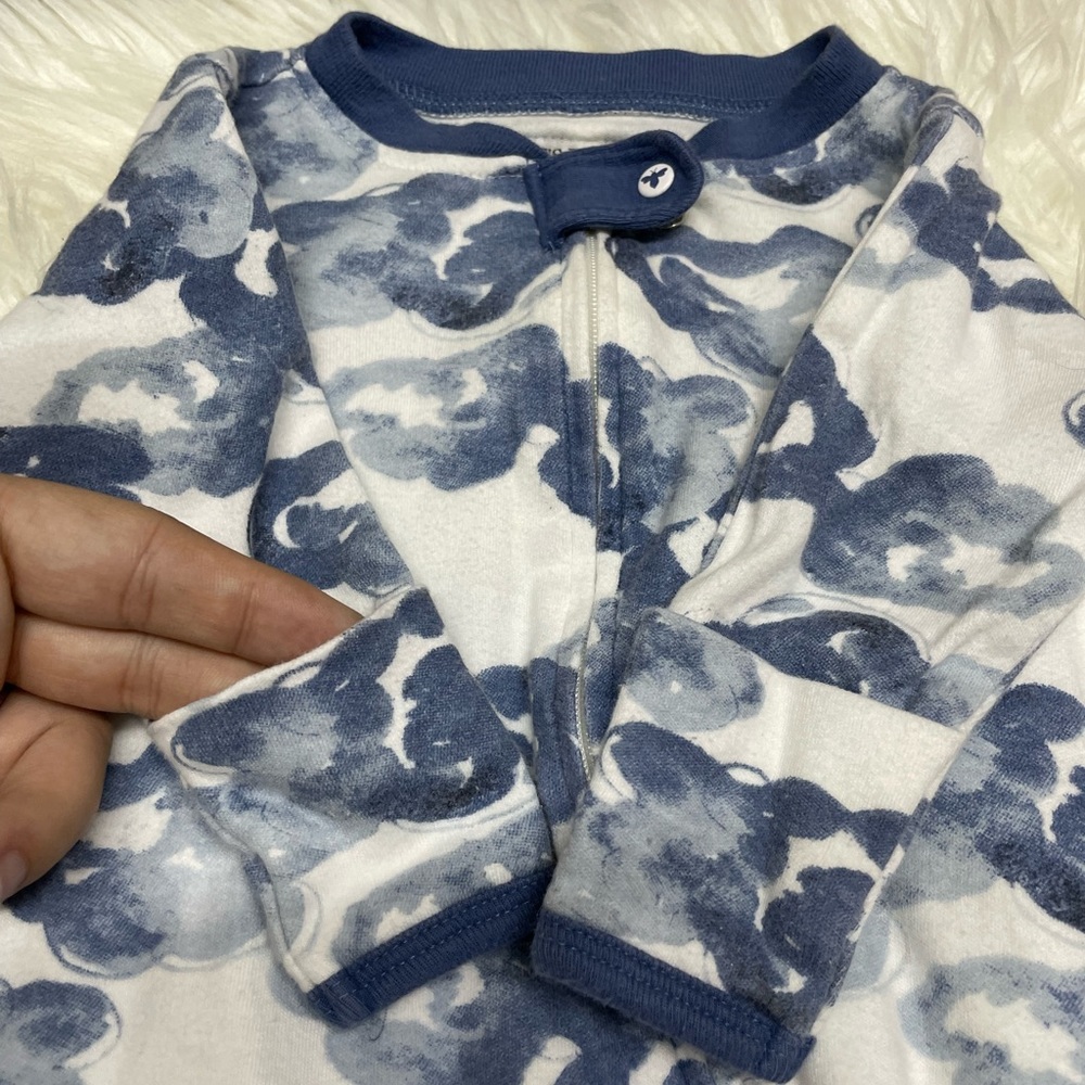 🎉BOGO🎉 Burt Bees Organic Cotton footed pajamas - Picture 3 of 4
